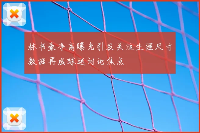 林书豪净高曝光引发关注生涯尺寸数据再成球迷讨论焦点